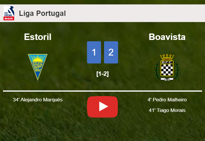 Boavista prevails over Estoril 2-1. HIGHLIGHTS