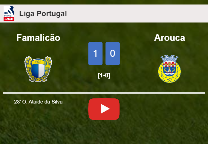 Famalicão conquers Arouca 1-0 with a goal scored by O. Ataide. HIGHLIGHTS