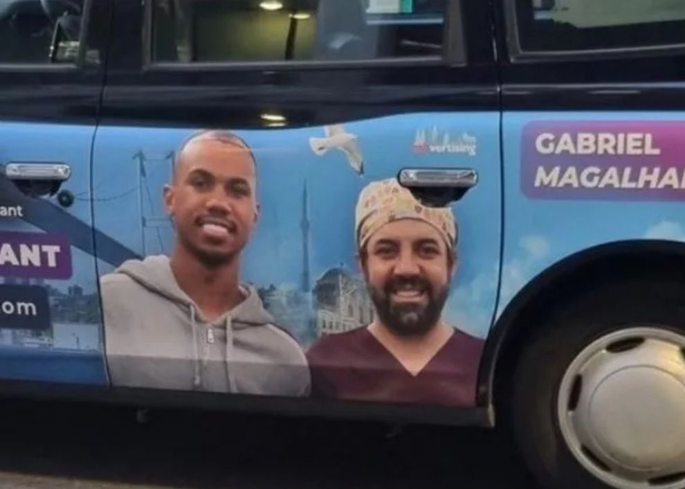 Arsenal defender Gabriel's hair transplant ad on Taxi goes viral.