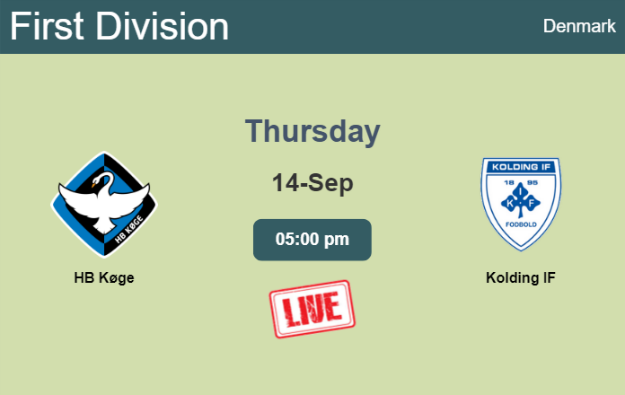 How to watch HB Køge vs. Kolding IF on live stream and at what time