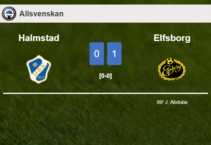 Elfsborg tops Halmstad 1-0 with a late goal scored by J. Abdulai