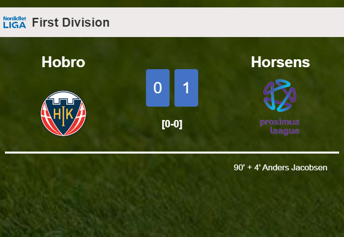 Horsens overcomes Hobro 1-0 with a late goal scored by A. Jacobsen