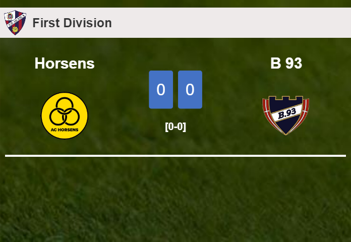 Horsens draws 0-0 with B 93 on Friday