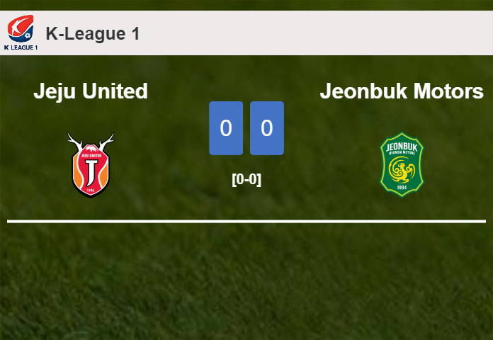 Jeju United draws 0-0 with Jeonbuk Motors on Sunday