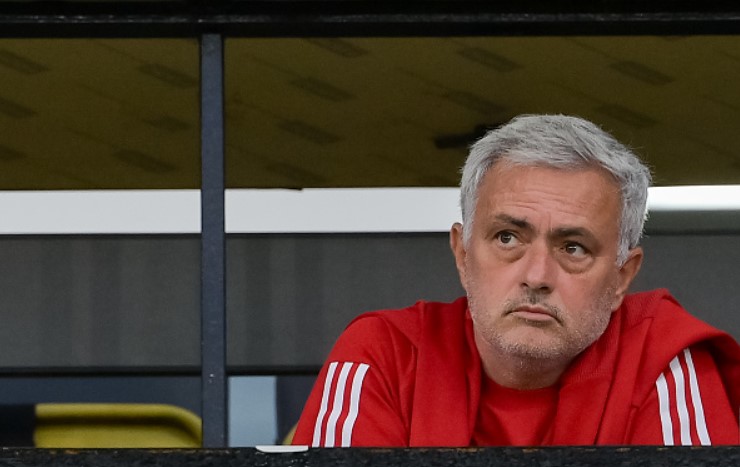 Jose Mourinho Was Seen Sitting In Press Box Post Four Match Touchline Ban