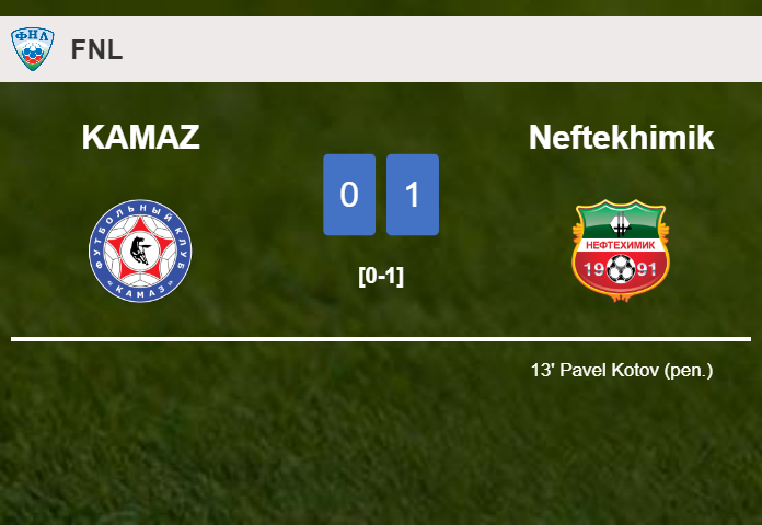 Neftekhimik tops KAMAZ 1-0 with a goal scored by P. Kotov