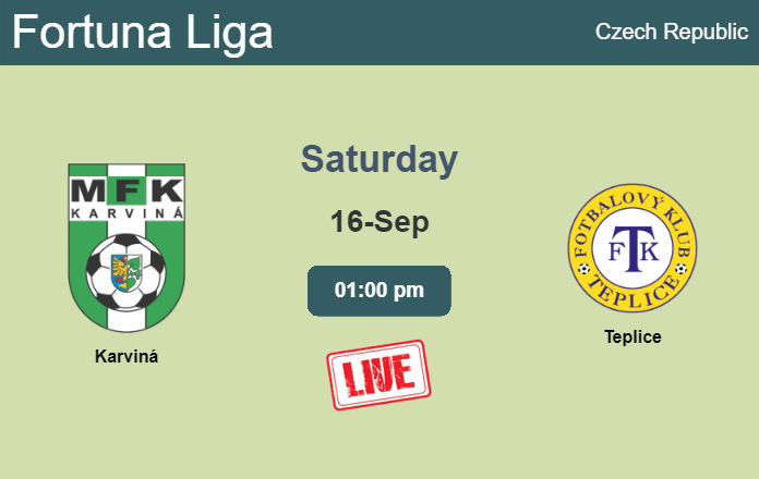 How to watch Karviná vs. Teplice on live stream and at what time