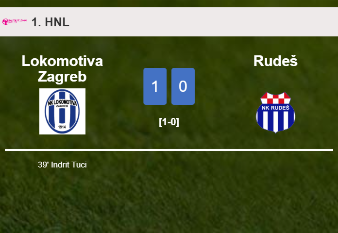 Lokomotiva Zagreb defeats Rudeš 1-0 with a goal scored by I. Tuci