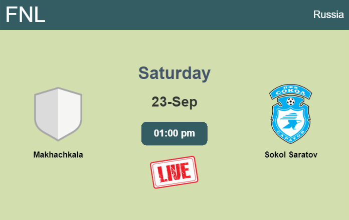 How to watch Makhachkala vs. Sokol Saratov on live stream and at what time
