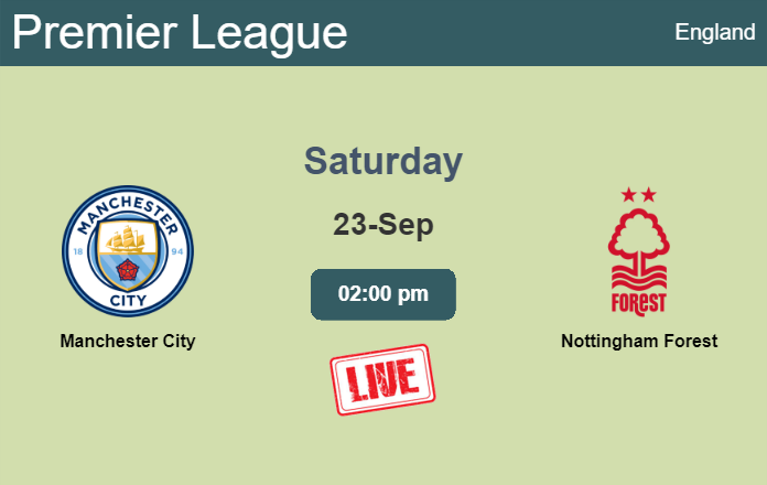 How to watch Manchester City vs. Nottingham Forest on live stream and at what time
