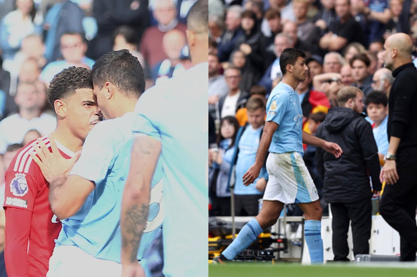 Manchester City’s Rodri Sent Off For Choking Opponent In Premier League Clash