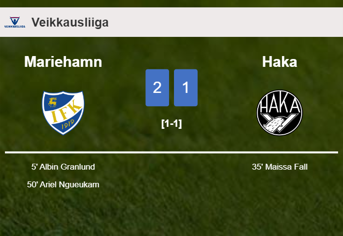 Mariehamn tops Haka 2-1