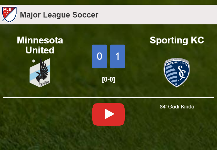 Sporting KC beats Minnesota United 1-0 with a goal scored by G. Kinda. HIGHLIGHTS
