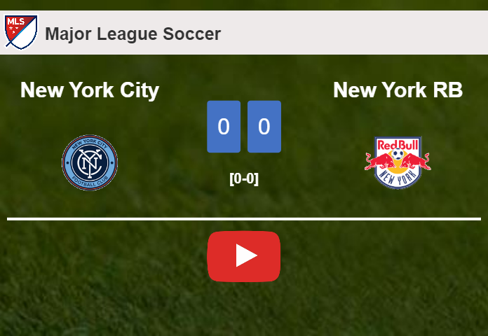 New York City draws 0-0 with New York RB on Saturday. HIGHLIGHTS
