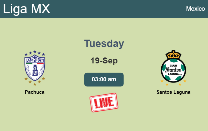 How to watch Pachuca vs. Santos Laguna on live stream and at what time