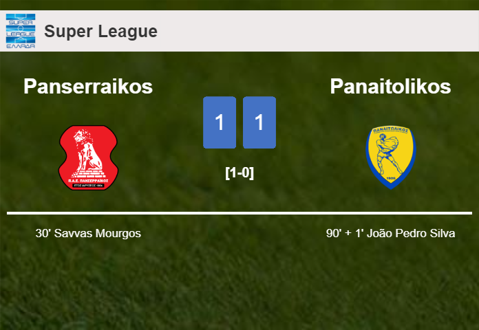 Panaitolikos grabs a draw against Panserraikos