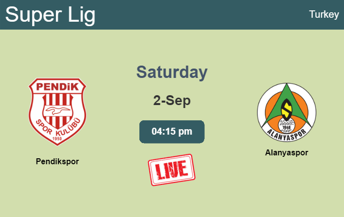 How to watch Pendikspor vs. Alanyaspor on live stream and at what time