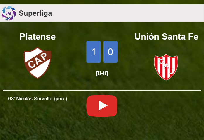 Platense overcomes Unión Santa Fe 1-0 with a goal scored by N. Servetto. HIGHLIGHTS