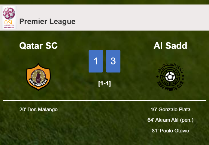 Al Sadd beats Qatar SC 3-1