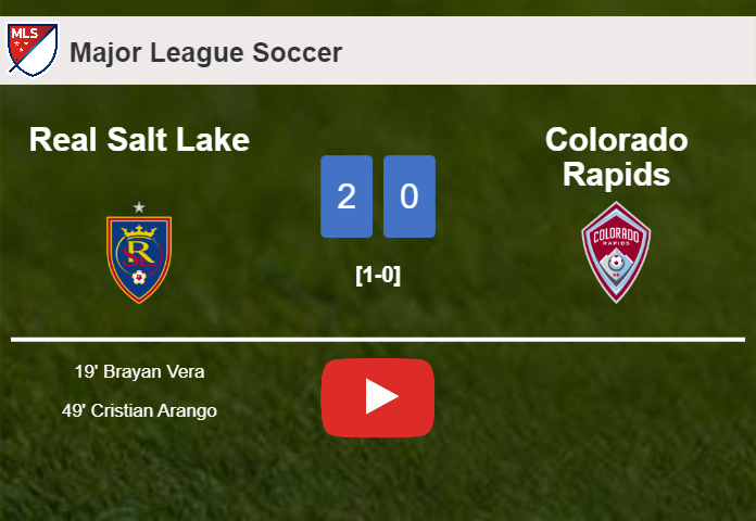 Real Salt Lake surprises Colorado Rapids with a 2-0 win. HIGHLIGHTS