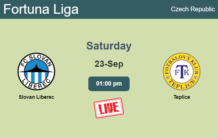 How to watch Slovan Liberec vs. Teplice on live stream and at what time