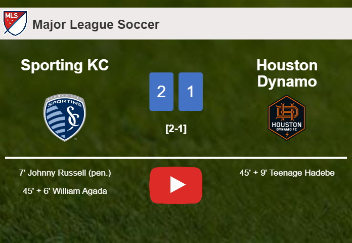 Sporting KC conquers Houston Dynamo 2-1. HIGHLIGHTS