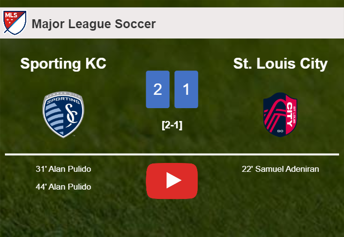 Sporting KC recovers a 0-1 deficit to top St. Louis City 2-1 with A. Pulido scoring a double. HIGHLIGHTS