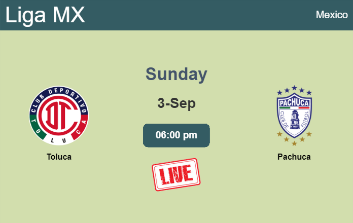 How to watch Toluca vs. Pachuca on live stream and at what time