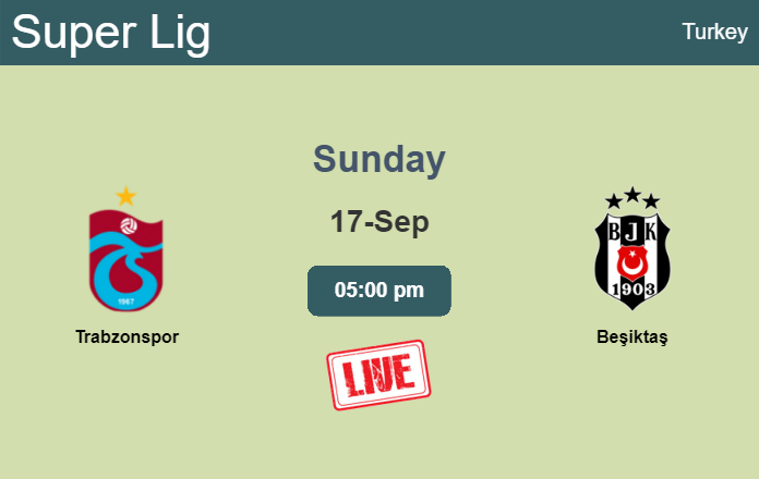 How to watch Trabzonspor vs. Beşiktaş on live stream and at what time