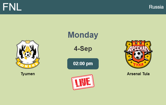 How to watch Tyumen vs. Arsenal Tula on live stream and at what time