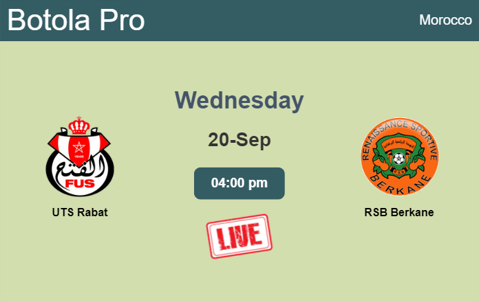 How to watch UTS Rabat vs. RSB Berkane on live stream and at what time