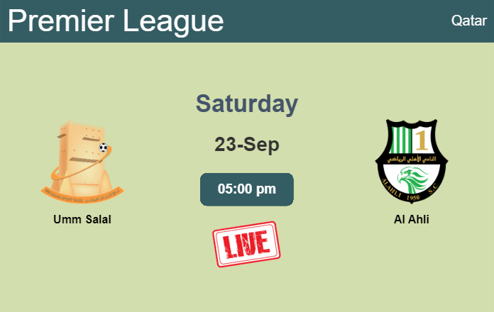 How to watch Umm Salal vs. Al Ahli on live stream and at what time