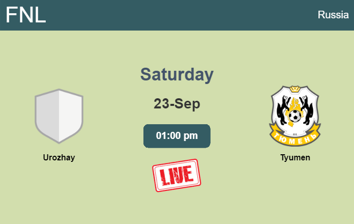 How to watch Urozhay vs. Tyumen on live stream and at what time