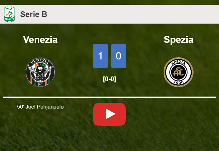 Venezia conquers Spezia 1-0 with a goal scored by J. Pohjanpalo. HIGHLIGHTS