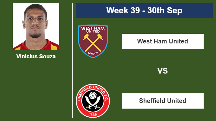 FANTASY PREMIER LEAGUE. Vinícius Souza statistics before clashing against West Ham United on Saturday 30th of September for the 39th week.