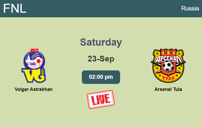 How to watch Volgar Astrakhan vs. Arsenal Tula on live stream and at what time