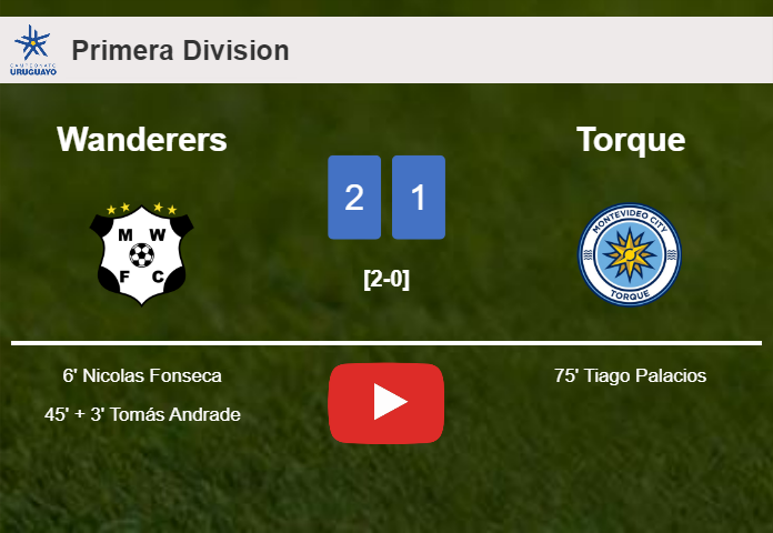 Wanderers beats Torque 2-1. HIGHLIGHTS