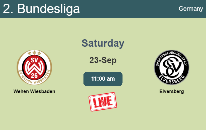 How to watch Wehen Wiesbaden vs. Elversberg on live stream and at what time