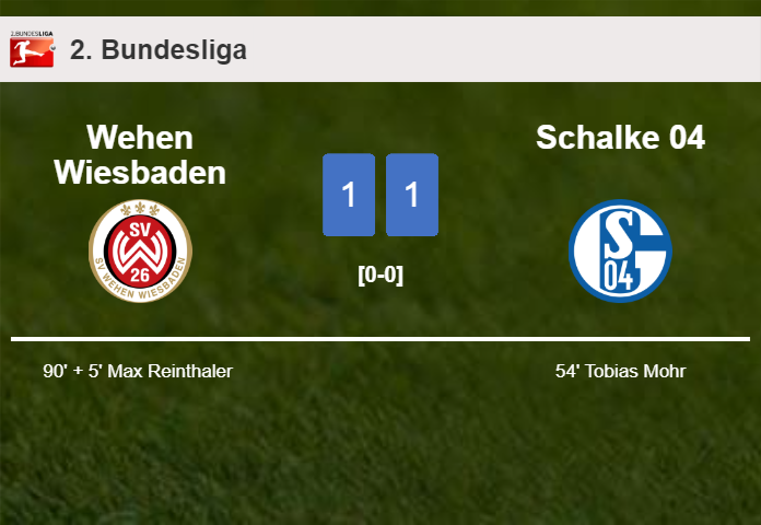 Wehen Wiesbaden grabs a draw against Schalke 04