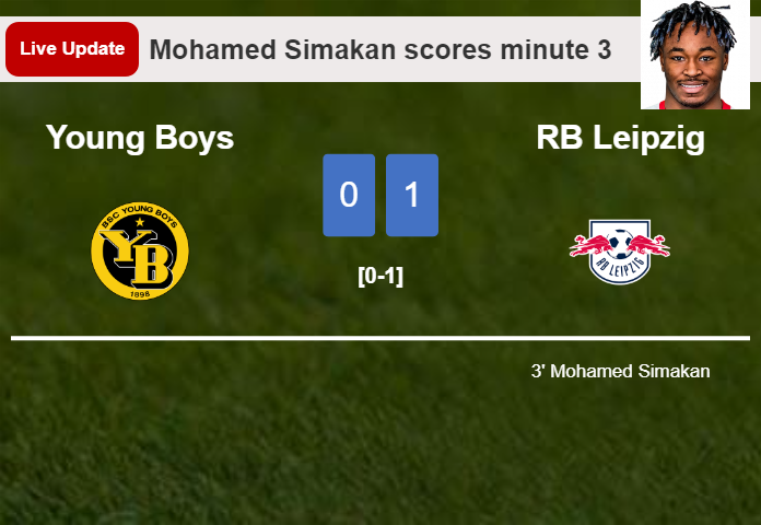 Young Boys vs RB Leipzig live updates: Mohamed Simakan scores opening goal in Champions League contest (0-1)