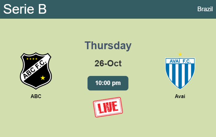 How to watch ABC vs. Avaí on live stream and at what time