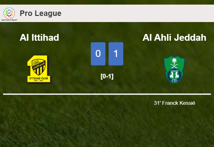 Al Ahli Jeddah tops Al Ittihad 1-0 with a goal scored by F. Kessié