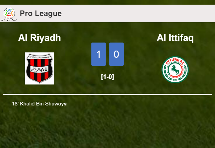 Al Riyadh overcomes Al Ittifaq 1-0 with a goal scored by K. Bin