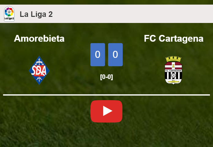 Amorebieta draws 0-0 with FC Cartagena on Sunday. HIGHLIGHTS