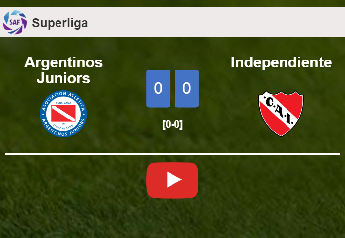 Argentinos Juniors draws 0-0 with Independiente on Saturday. HIGHLIGHTS