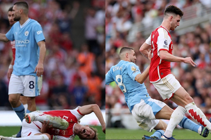 Arsenal Fans Frustrated As Referee Michael Oliver Spares Mateo Kovacic A Red Card