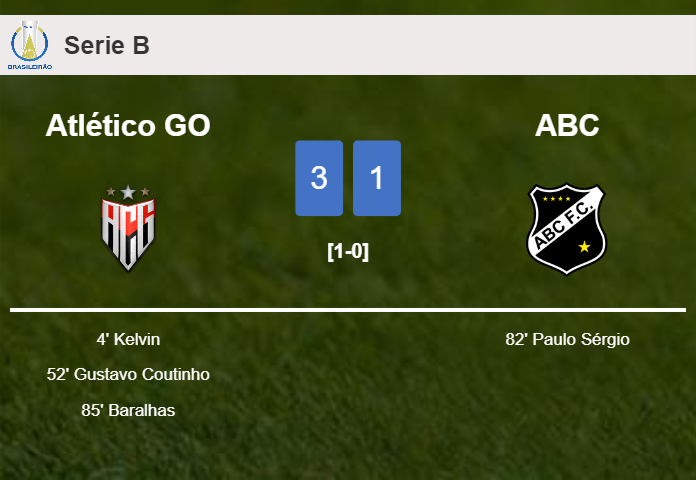 Atlético GO conquers ABC 3-1