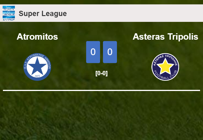 Atromitos draws 0-0 with Asteras Tripolis on Monday