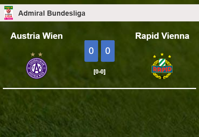 Austria Wien draws 0-0 with Rapid Vienna on Sunday
