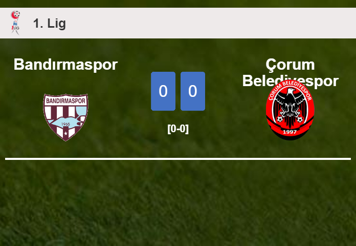 Bandırmaspor draws 0-0 with Çorum Belediyespor on Saturday